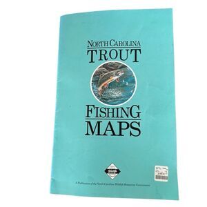 North Carolina Trout Fishing Maps Second Edition (1997 Paperback) Extremely Rare
